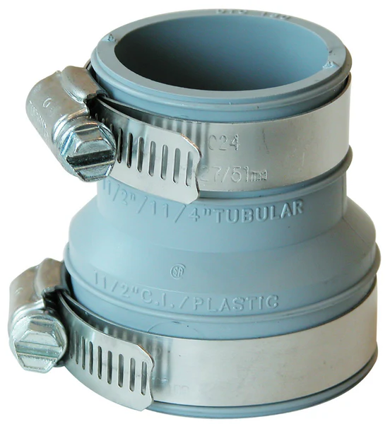 Fernco PDTC-150 Drain & Trap Connector, 1-1/2" x 1-1/4"