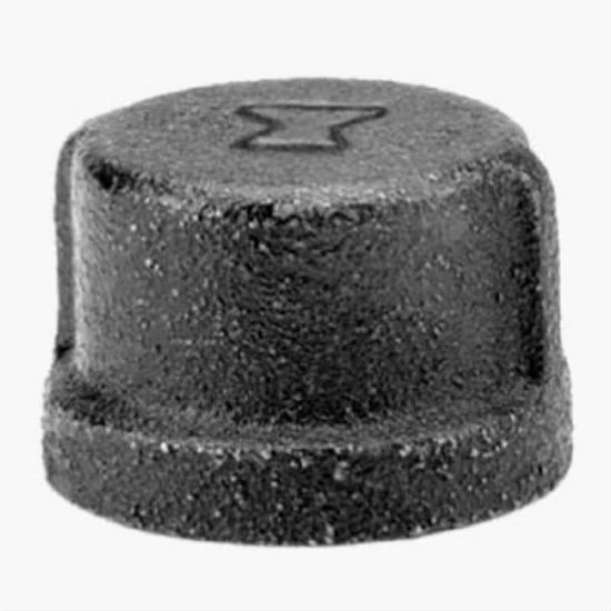 Anvil 8700132304 Pipe Cap, 1", Black