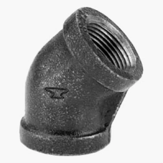 Anvil 8700126355 45-Degree Elbow, 1-1/2", Black Finish