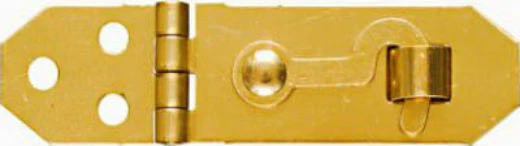 National Hardware N211-912 Solid Brass Hasp, 3/4" x 2-3/4", Bright Br