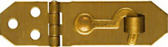 National Hardware N211-920 Solid Brass Hasp, 3/4" x 2-3/4", Antique B