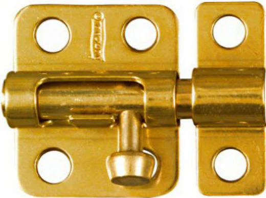 National Hardware N213-405 Solid Brass Barrel Bolt, 2", Bright Brass