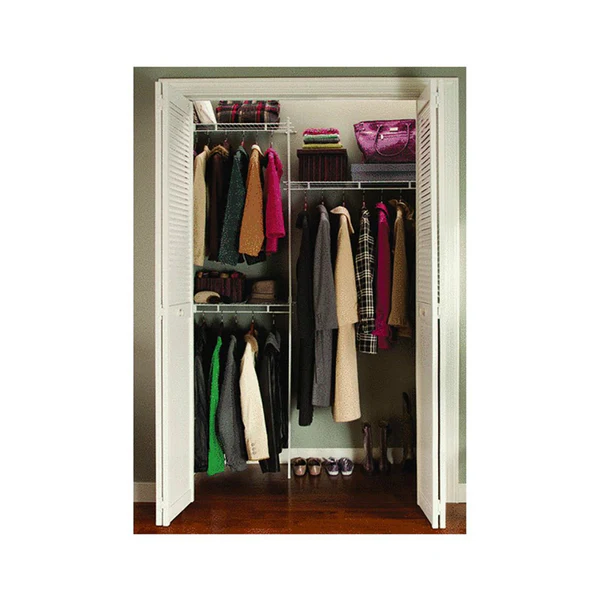 ClosetMaid 164000 Vinyl Coated Steel Closet Organizer, White, 5'