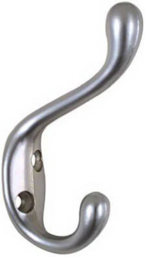 National Hardware N273-524 Heavy-Duty Coat & Hat Hook, Satin Chrome