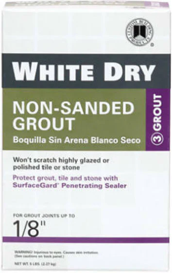 Custom WDG5-4 White Dry Non-Sanded Grout, 5 Lb