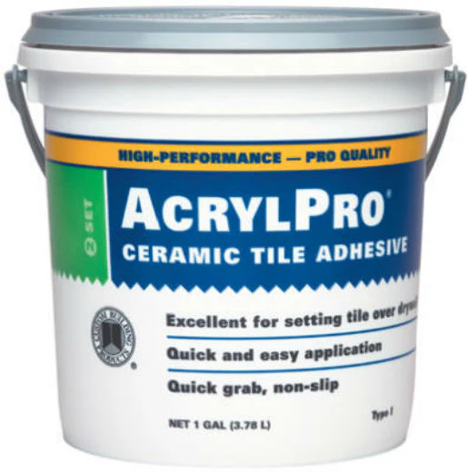 Custom ARL40001-2 AcrylPro Ceramic Tile Adhesive, 1 Gallon, White