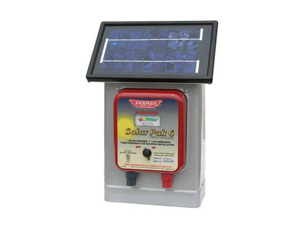 Parmak DF-SP-LI Solar-Powered Electric Fence Charger, 6 Volt Gel Batte