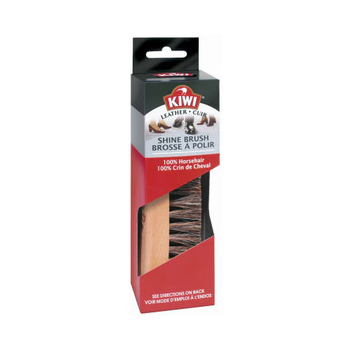 Kiwi 70309 100% Horsehair Shine Brush for Shoes