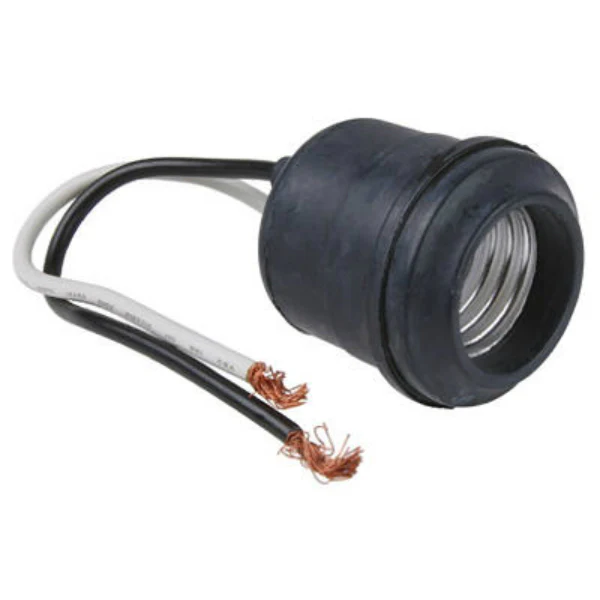 Pass & Seymour 201CC12 Incandescent Rubber Lampholder, 660W, 250V