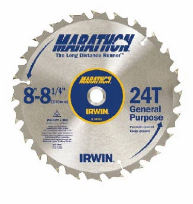 Irwin Tools 14050ZR Carbide Tipped Marathon Circular Saw Blade, 8-1/4