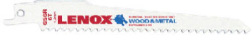 Lenox 20573S656R Wood Bi-Metal Reciprocating Saw Blade, 6 TPI, 6"