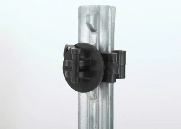 Dare 2550-25 Electric Fence Pinlock Insulator for T-Posts, Black, 25-C
