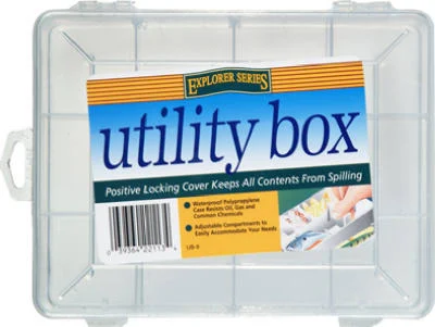 South Bend UB9 Translucent Tackle Box, 12 Compartment