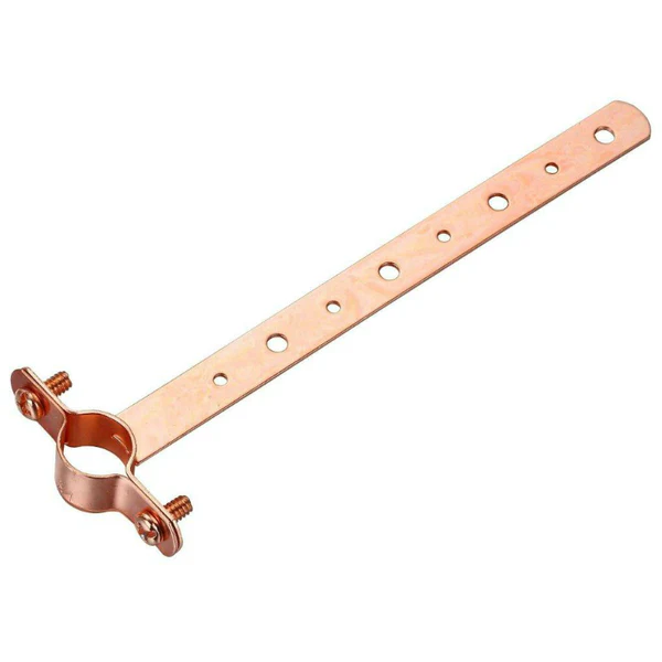 Oatey 33694 Milford Type Pipe Hanger, 1/2" x 6", Copper Plated