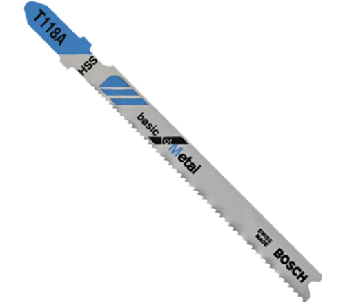 Bosch T118A Metal Cutting T-Shank Jig Saw Blade, 3", 24 TPI, 5-Pack
