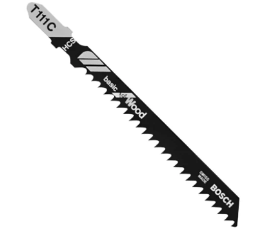 Bosch T111C Wood Cutting Jig Saw Blade, 4", 8 TPI, 5-Pack