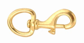 Campbell T7625124 Round Swivel Eye Bolt Snap, 1", Bronze
