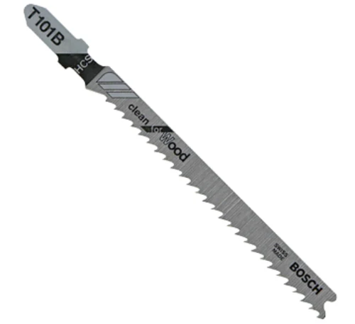 Bosch T101B Wood Cutting Jig Saw Blade, 4", 10 TPI, 5-Pack