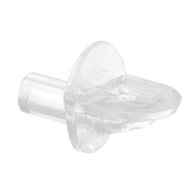 Slide-Co 242153 Plastic Mini Shelf Support Peg, 5 mm Dia, Clear, 12-Pa
