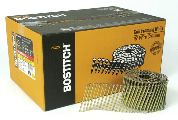 Bostitch C10P120DG Coil Framing Nails, 3" x 0.120", 2700-Pack