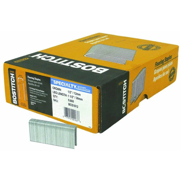Bostitch BCS1512 Hardwood Flooring Staple, 1-1/2", 15-1/2 Gauge