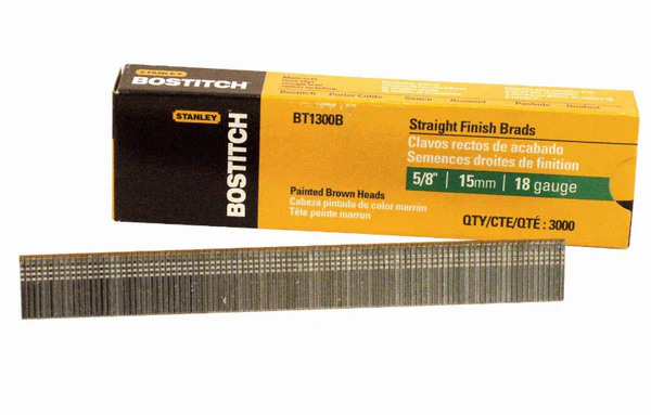 Bostitch BT1300B Galvanized Brad Nails, 5/8", 18 Gauge, 3000-Count