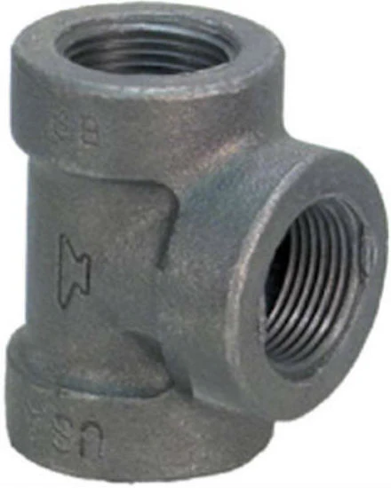 Anvil 8700120309 Pipe Fitting Tee, Black Finish, 1/8"