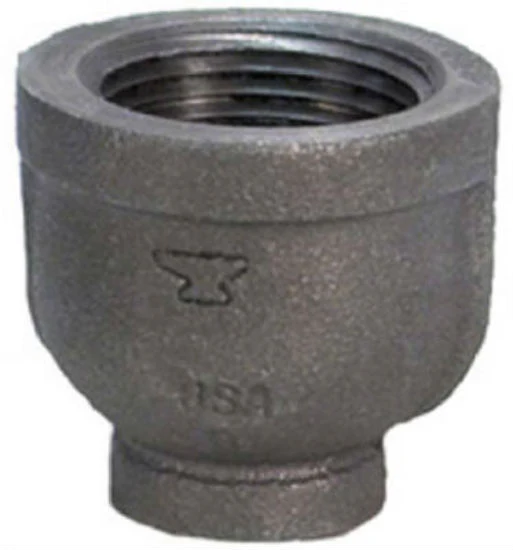 Anvil 8700134805 Reducing Coupling, Black Finish, 2" x 1-1/4"