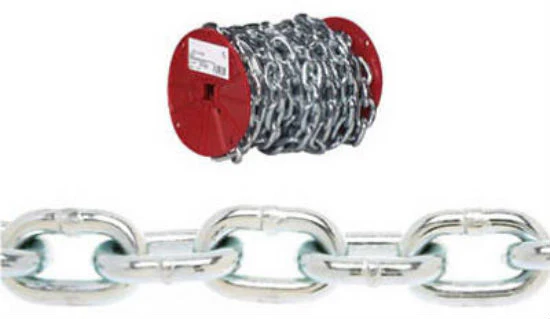 Campbell 0722327 Proof Coil Chain, 35', Zinc Plated