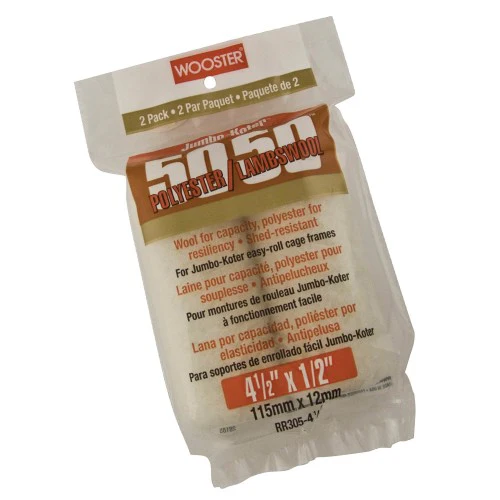 Wooster RR305-4-1/2 Jumbo-Koter 50/50â„¢ Nap Roller Covers, 1/2" Nap,