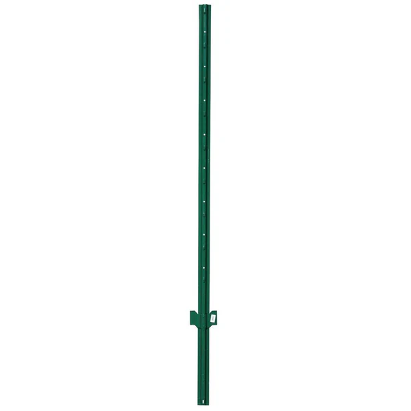 YardGard 901156A Heavy-Duty "U" Style Steel Fence Post, Green, 13-Gau
