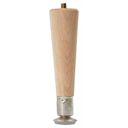 Waddell 2506 Furniture Grade Quality Round Taper Table Leg, 6", Hardwo