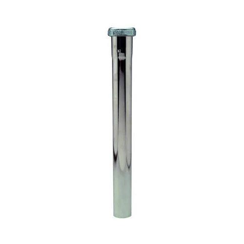 Master Plumber 453-100 Lavatory Drain Extension Tube, 1-1/4"x12", Chro