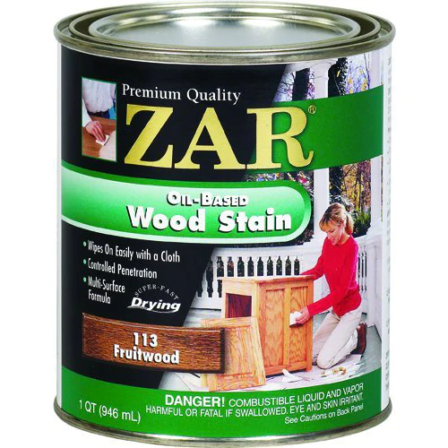 ZAR 11344 Interior Oil-Based Wood Stain, Fruitwood, 1Qt