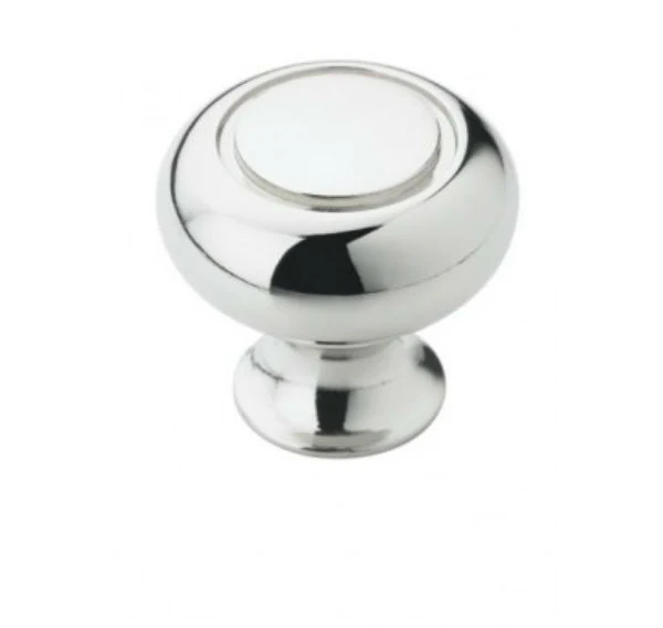 Amerock BP5301126 Allison Round Traditional Knob, Polished Chrome, 1-