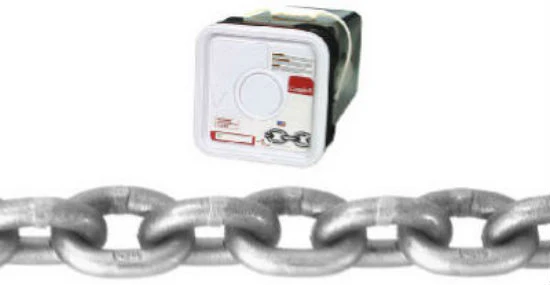 Campbell 0184516 High Test Chain, 60', Bright Finish