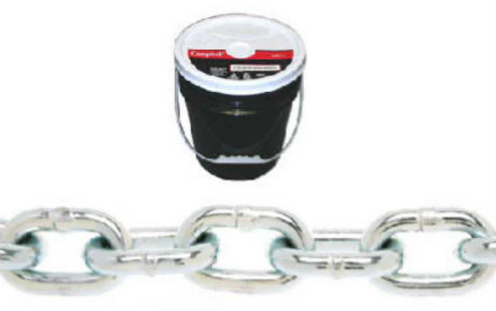 Campbell 0140823 Proof Coil Chain, 40', Zinc Plated