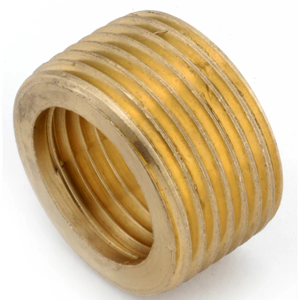 Anderson Metals 736140-0806 Lead Free Face Bushing, Brass, 1/2" x 3/8"