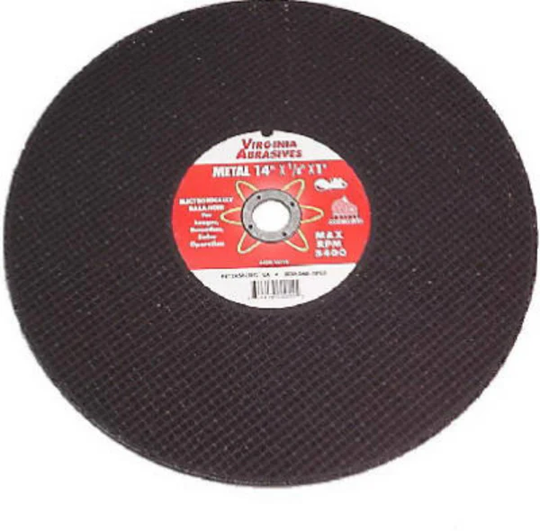 Virginia Abrasives™ 424-15112 Metal & Steel Bonded Cutoff Wheel, 12"x1