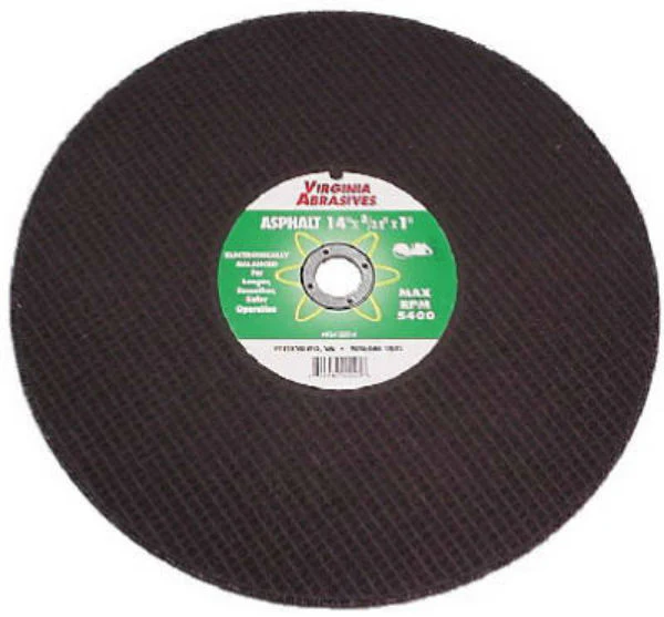 Virginia Abrasives™ 424-23142 Asphalt Bonded Cut Off Wheel, 14" x 1/4"