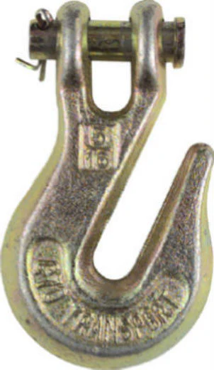 National Hardware N282-079 Clevis Grab Hook, 3/8", Yellow Chromate