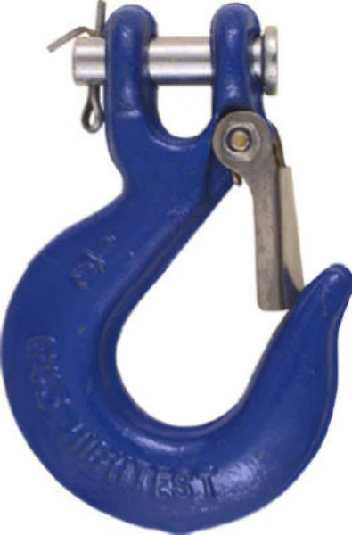 National Hardware N265-470 Clevis Slip Hook with Latch, 1/4", Blue