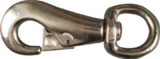 National Hardware N222-976 Round Swivel Eye Bull Snap, 1-1/8" x 5-1/8