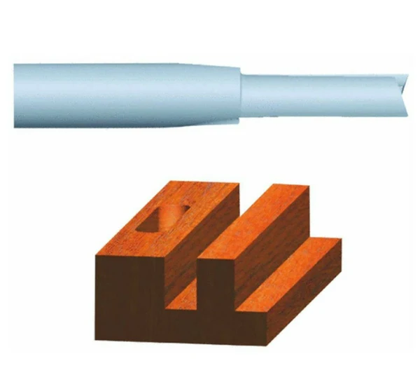 Vermont American 23107 Carbide Tipped Silver Series Straight Bit, 1/2