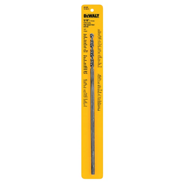 DeWalt DW1608 High Speed Split Point Drill Bit, Black Oxide Coated, 5