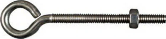 National Hardware N221-606 Eye Bolt, 1/4" x 4", Stainless Steel