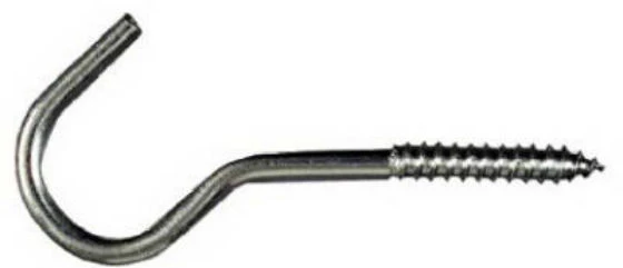 National Hardware N220-814 Screw Hook, 1/4" x 4-1/4", Stainless Steel