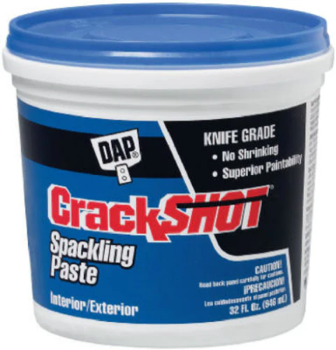 Dap 12378 Crackshot High Performance Spackling Paste, 1 Qt, White