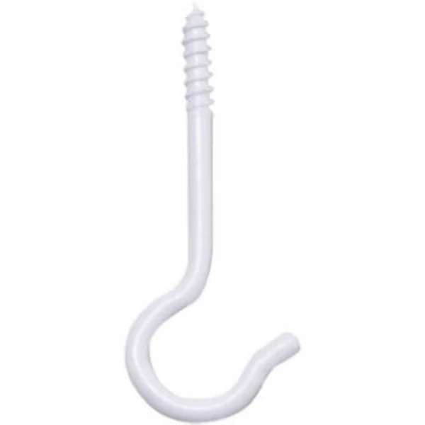 Panacea™ 86202 Heavy Duty Ceiling Hook, White, 5-Pack