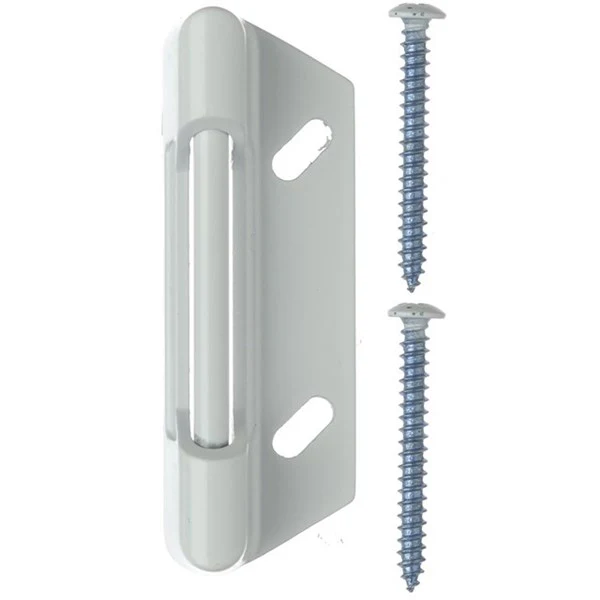 Wright Products™ V777STWH Knob Latch Replacement Strike Plate, White F